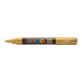 Uni Posca Marker 0.7mm Ultra-Fine Round Tip Gold PC-1M-Marston Moor