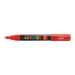 Uni Posca Marker 0.7mm Ultra-Fine Round Tip Red PC-1M-Marston Moor