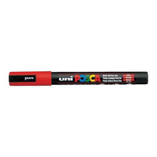 Uni Posca Marker 0.9-1.3mm Fine Red PC-3M-Marston Moor