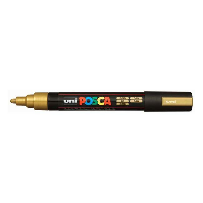 Uni Posca Marker 1.8-2.5mm Med Bullet Gold PC-5M-Marston Moor