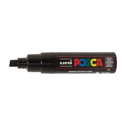 Uni Posca Marker 8.0mm Bold Chisel Black PC-8K-Marston Moor