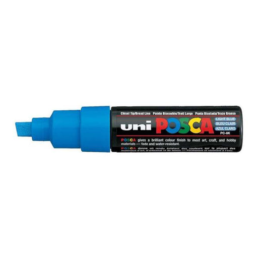 Uni Posca Marker 8.0mm Bold Chisel Light Blue PC-8K-Marston Moor