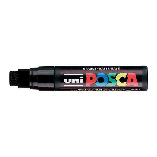Uni Posca Marker 15.0mm Extra-Broad Chisel Black PC-17K-Marston Moor