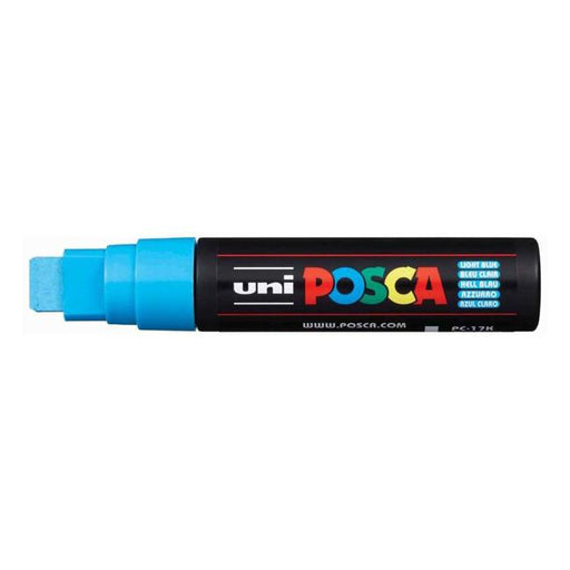 Uni Posca Marker 15.0mm Extra-Broad Chisel Light Blue PC-17K-Marston Moor