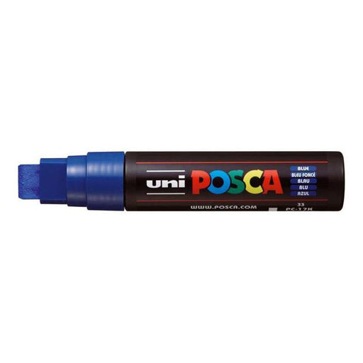 Uni Posca Marker 15.0mm Extra-Broad Chisel Blue PC-17K-Marston Moor