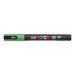 Uni Posca Marker 0.9-1.3mm Fine Glitter Green PC-3M-Marston Moor