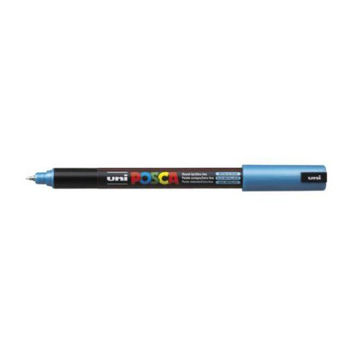 Uni Posca Marker 0.7mm Ultra-Fine Pin Tip Met Blue PC-1MR-Marston Moor