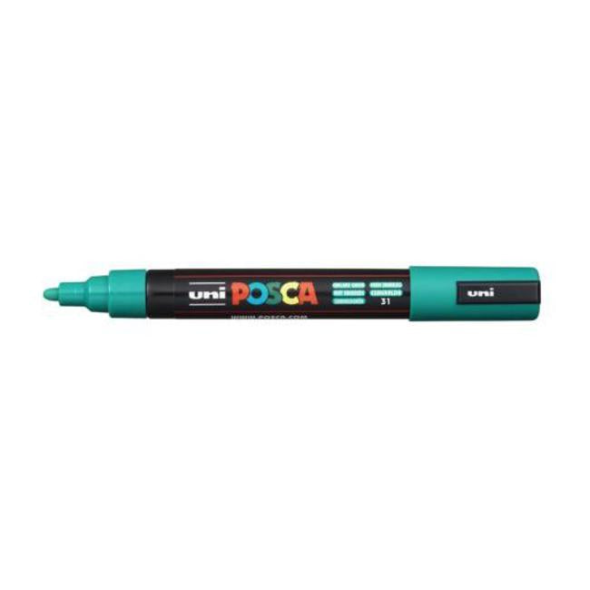 Uni Posca Marker 1.8-2.5mm Med Bullet Emerald Green PC-5M-Marston Moor