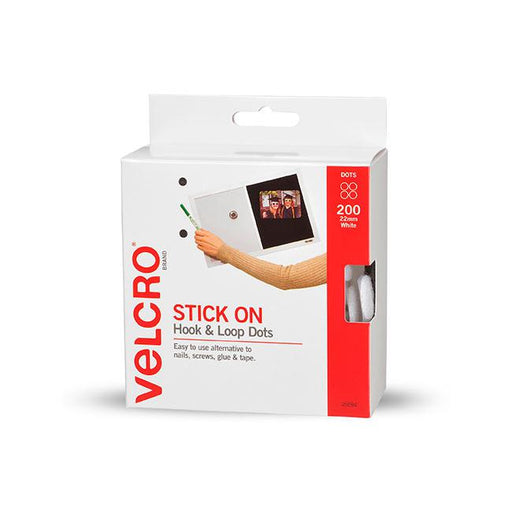 Velcro brand stick on dots hook and loop white 200pk-Marston Moor