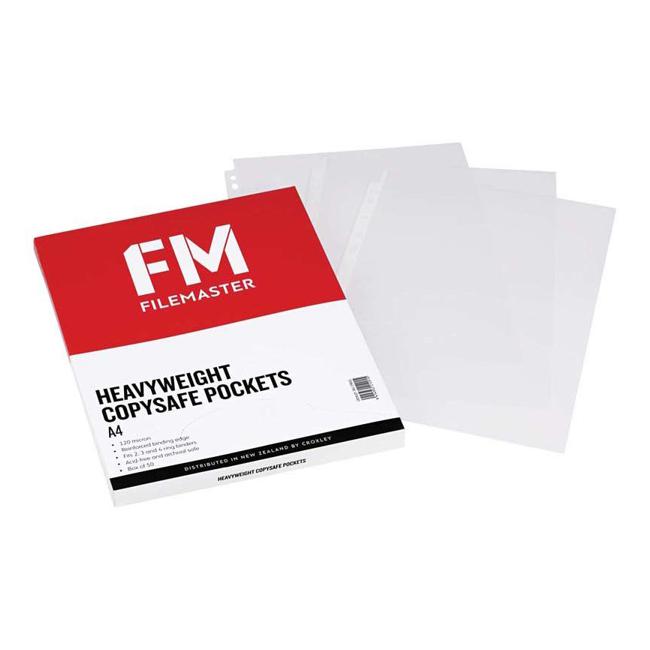 FM Pocket Copysafe A4 115 Micron Heavyweight Box 50