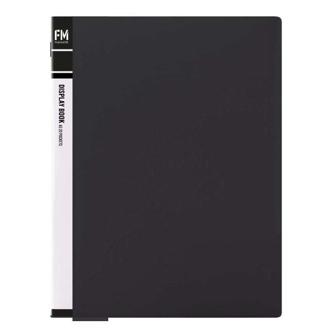 FM Display Book A5 Black 20 Pocket