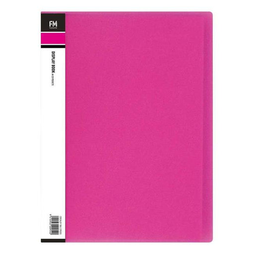 FM Display Book Vivid A4 Shocking Pink 20 Pocket - Marston Moor