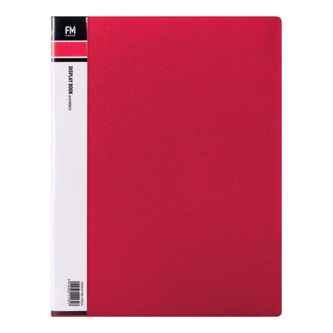 FM Display Book A4 Red 10 Pocket