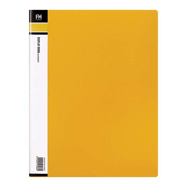 FM Display Book A4 Yellow 20 Pocket