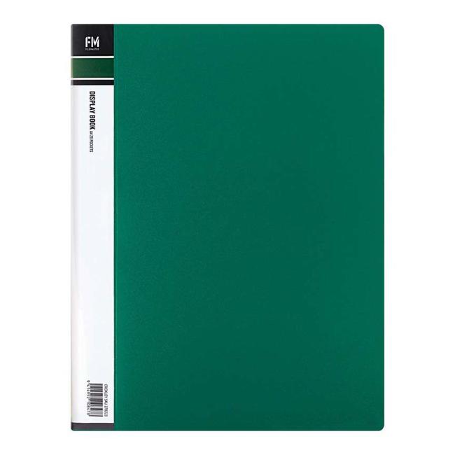 FM Display Book A4 Green 20 Pocket
