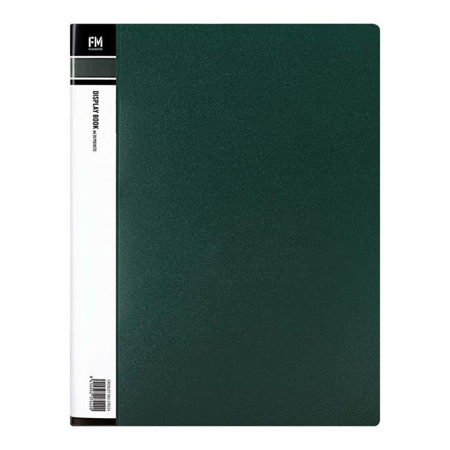 FM Display Book A4 Forest Green 20 Pocket