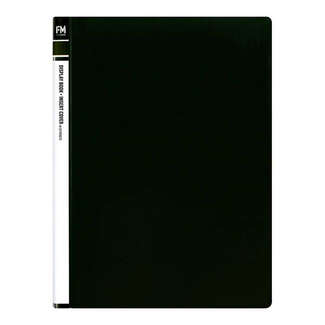 FM Display Book Black Insert Cover 20 Pocket