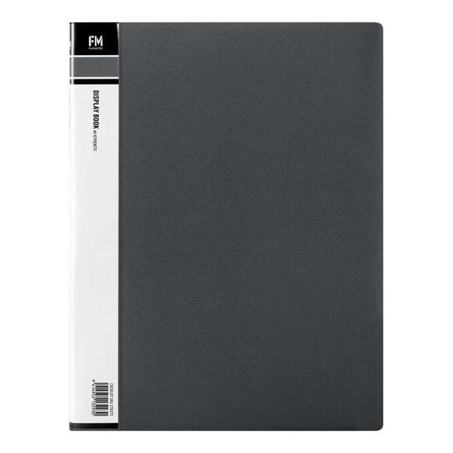 FM Display Book A4 Black 100 Pocket