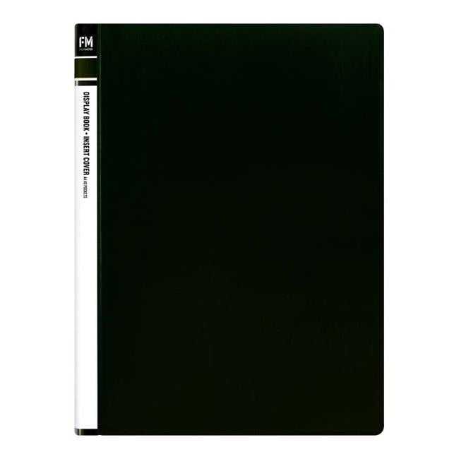 FM Display Book Black Insert Cover 40 Pocket