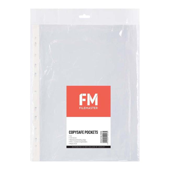FM Pocket Copysafe A4 Hangsell 10 Pack