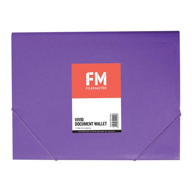 FM Document Wallet Vivid Purple Passion A4