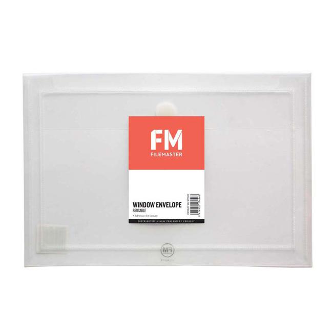 FM Envelope Reusable Clear Window Polyprop