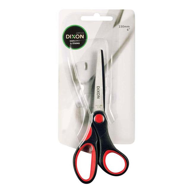 Dixon Scissors Soft Grip Black And Red 150mm 6″