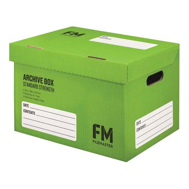 FM Box Archive Green Standard Strength 384x284x262mm Inside Measure