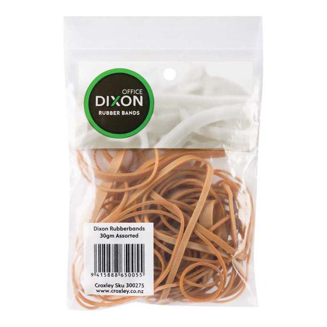 Dixon Rubber Bands Cellopak 30gm