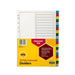 Marbig indices & dividers 20 tab pp a4 multi colour-Marston Moor