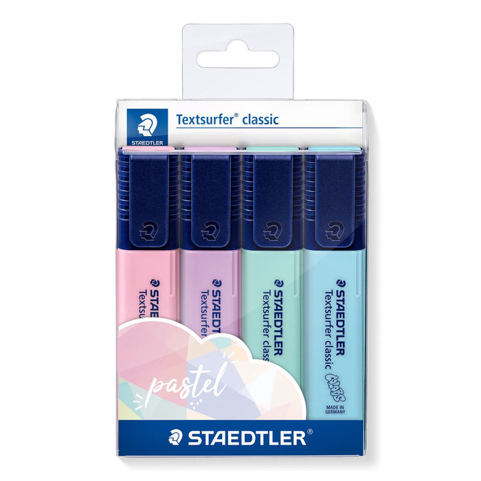 Staedtler Textsurfer Pastel Highlighter 4 Pack-Marston Moor