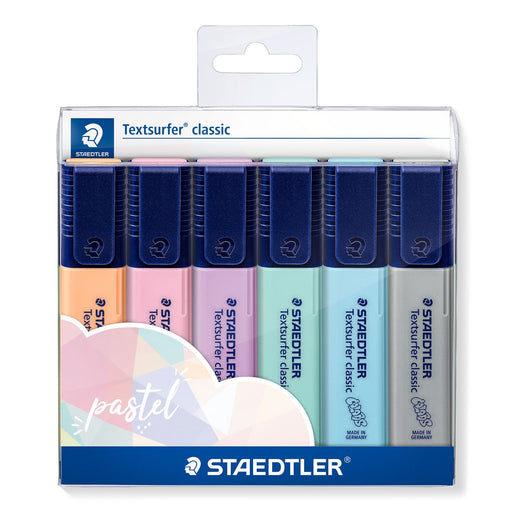 Staedtler Textsurfer Pastel Highlighter 6 Pack-Marston Moor