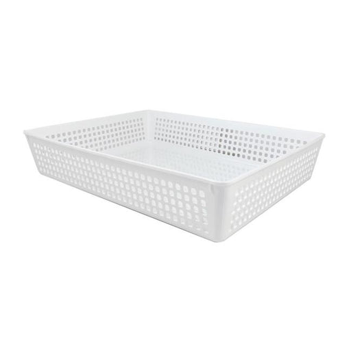 Taurus Large Basket Tray White-Marston Moor