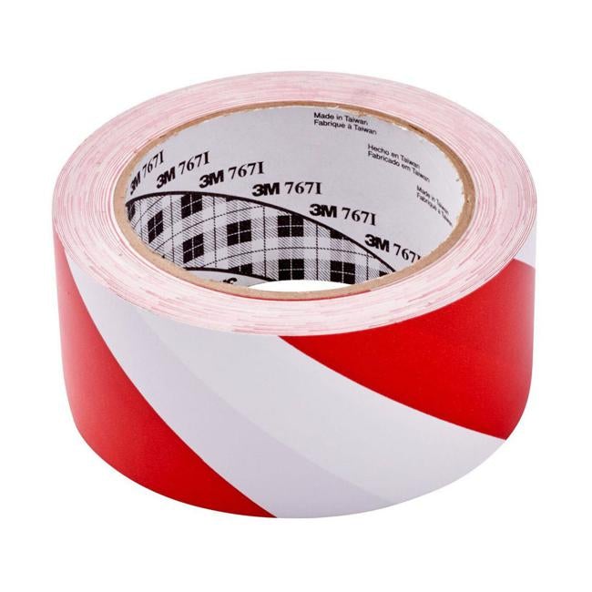 3M Vinyl Tape 767 50mm x 33m Red/White
