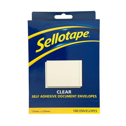 Sellotape Labelopes Clear 115x155mm 100/Pkt-Marston Moor