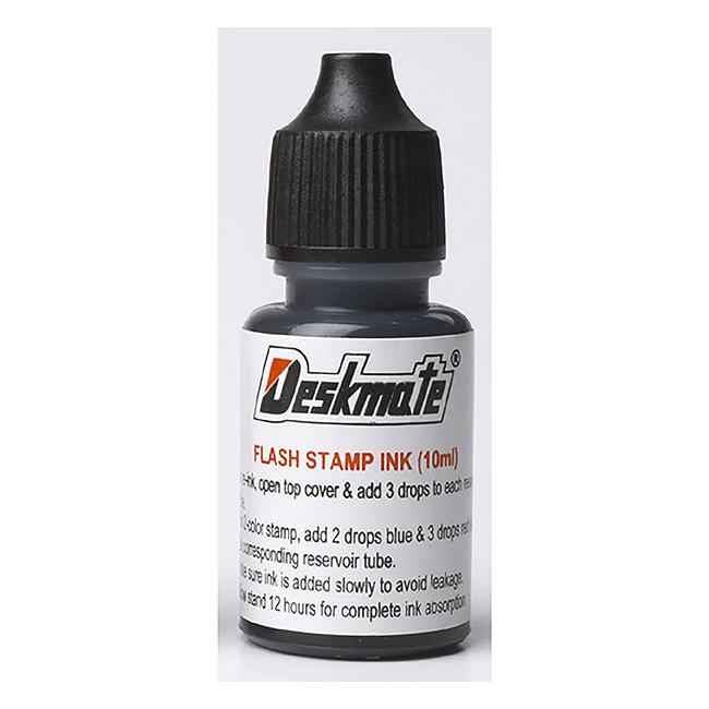 Deskmate stamp pad refill ink 30ml black