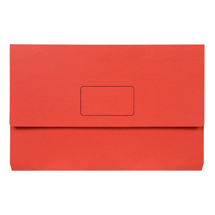 Marbig Slimpick Foolscap Document Wallet Brights Red Pk10 4004303