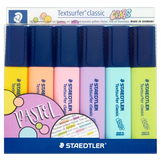 Staedtler Textsurfer Pastel Highlighter 6 Pack