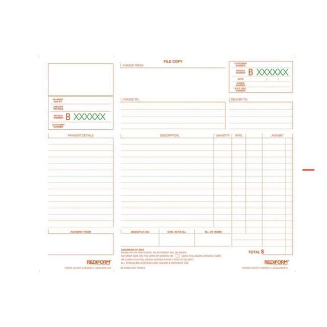 Rediform Book Rtinv/2 Invoice Statement Duplicate 50 Leaf-Marston Moor