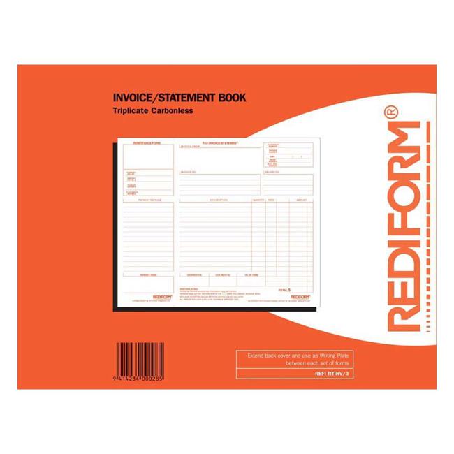 Rediform Book Rtinv/3 Invoice Statement Triplicate 50 Leaf — Marston Moor