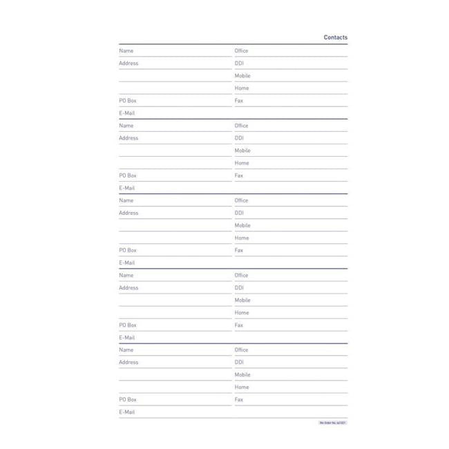 Milford Executive Contacts Refill 60 Page-Marston Moor