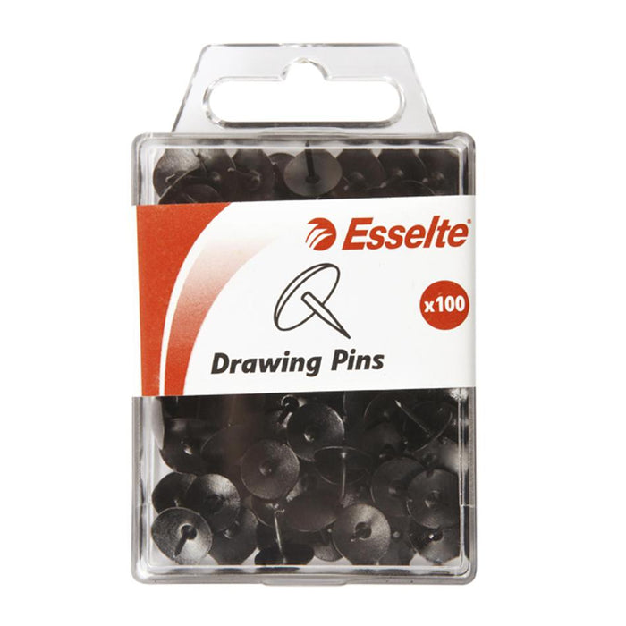 Esselte Pins Drawing Pk100 Black 45102