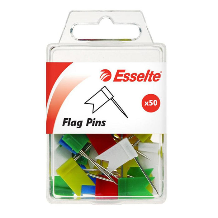Esselte Pins Flag Pk50 Assorted 45111