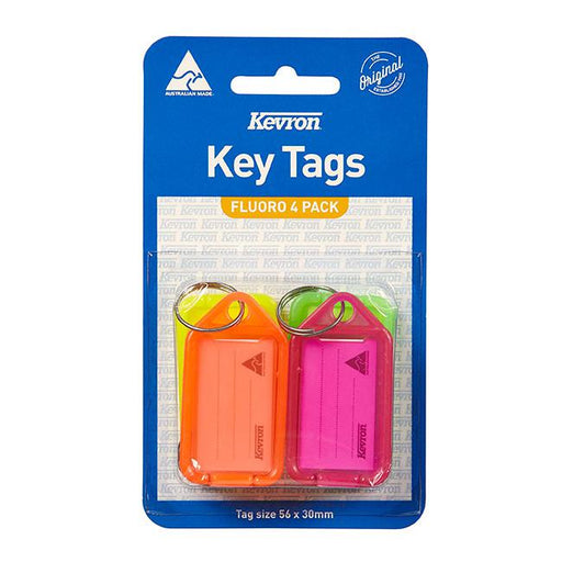Kevron id38 keytags fluoro assorted pack 4-Marston Moor