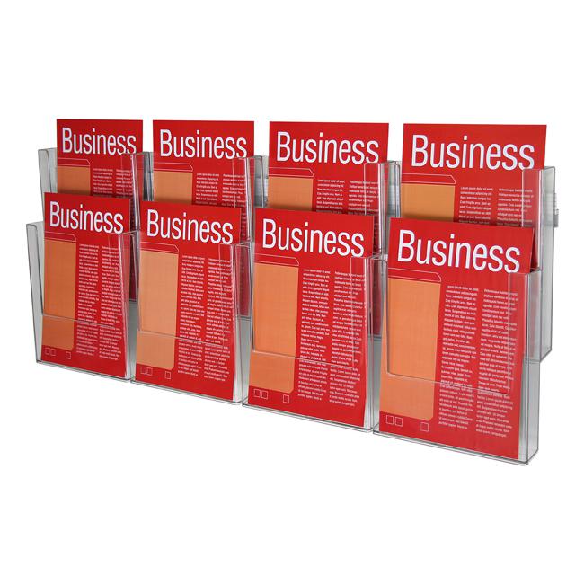 Esselte brochure holder wall sys a4 2t-8 comp