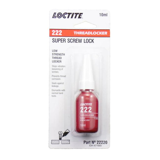 Loctite 222 Threadlocker Super Screw Lock 10ml-Marston Moor