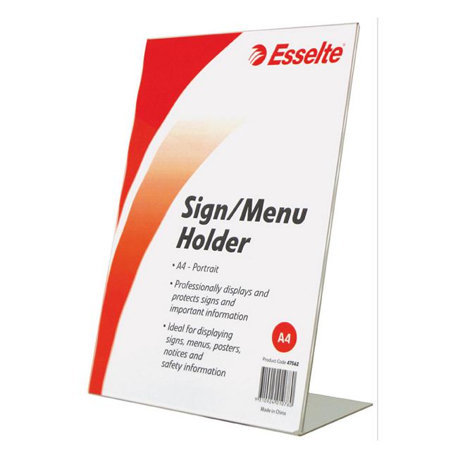 Esselte sign/menu holder slanted port a4