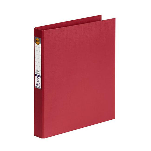 Marbig ring binder a4 25mm 2d pe deep red-Marston Moor