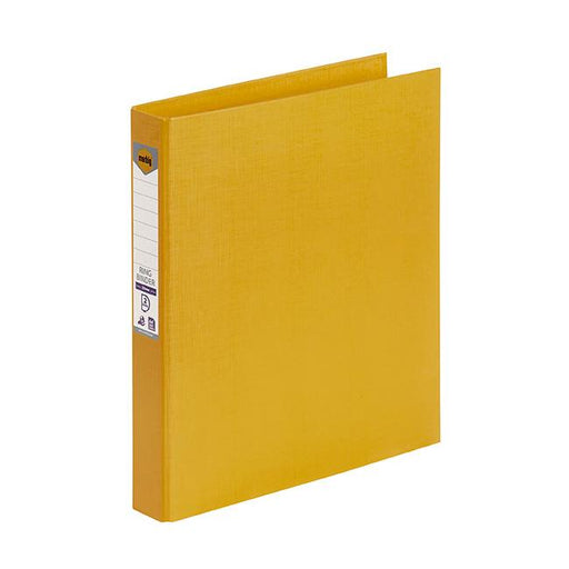 Marbig ring binder a4 25mm 2d pe yellow-Marston Moor