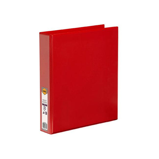 Marbig clearview insert binder a4 38mm 2d red-Marston Moor